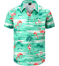 Flamingo Hawaiian Shirt Men