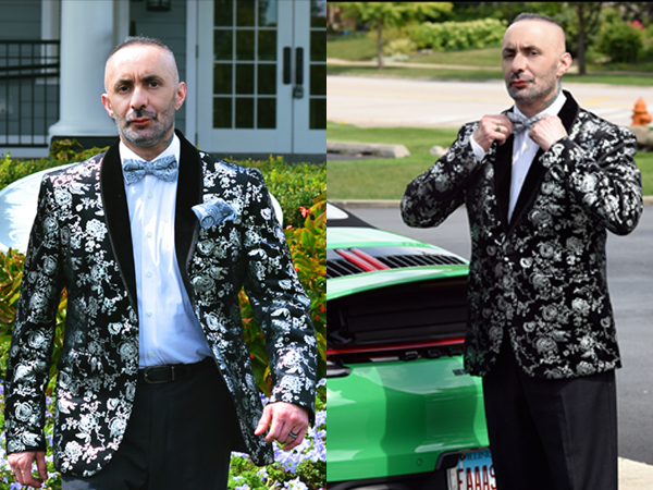 mens  velvet blazer jacket