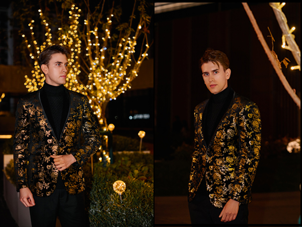 mens  velvet blazer jacket