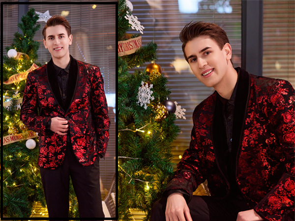 mens  velvet blazer jacket