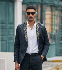 Mens Floral Blazer