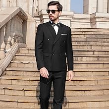 WEEN CHARM mens black suits