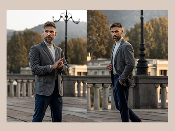 mens casual corduroy blazer warm notch lapels slim fit 2 button sports coat work to wear