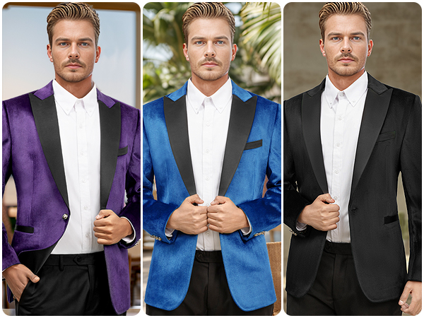 Men''s Velvet Casual Suit