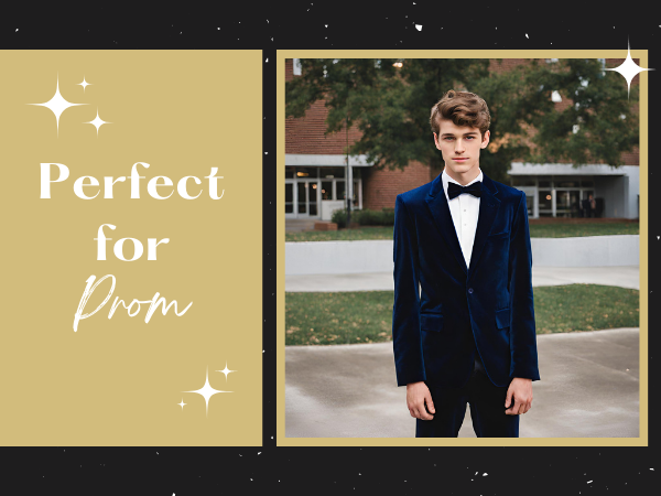 men velvet prom blazer