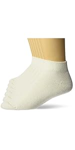 Top Flight Men''s Sport Cotton Rib Cushion Quarter Socks 6 Pair Pack 