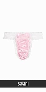 Satin Frilly Sissy Thong