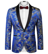 Mens Floral Tuxedo Jacket