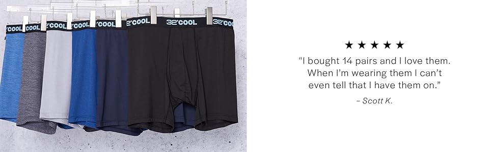 32 Degrees Mens Cool Boxer Brief