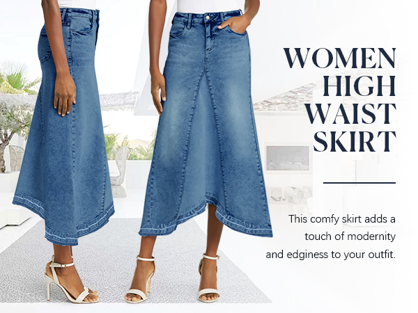 jean skirt