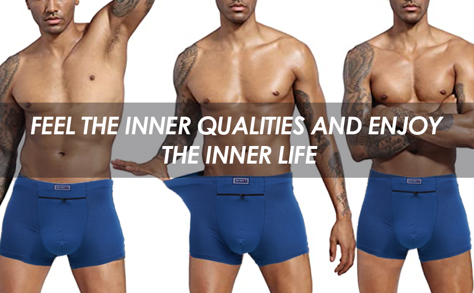 Men''s Pocket Underwear with a Secret Front Stash Pocket