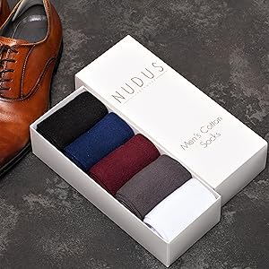 nudus socks dress colorful premium cotton combed 