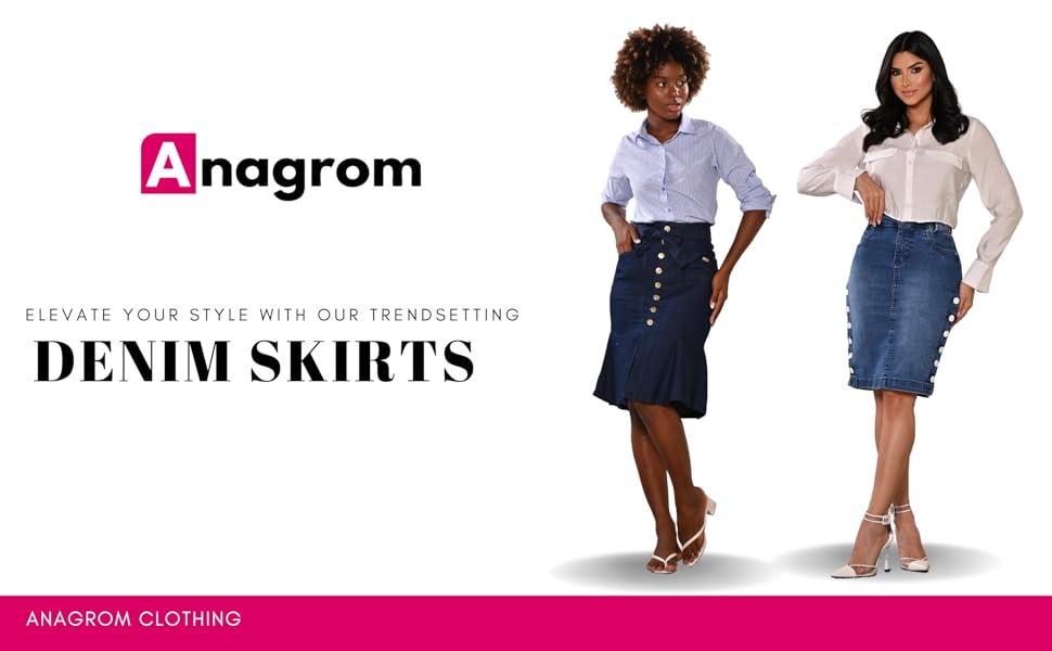 anagrom denim skirts