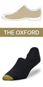 GOLDTOE Oxford; invisible liner; no-show sock
