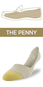 GOLDTOE Penny; invisble liner; no-show sock
