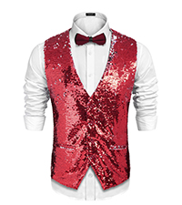Men''s  Shiny Sequins Vest