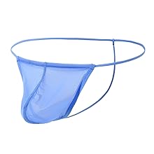 mens sheer t-back thong underwear