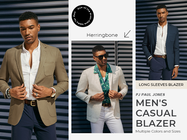 Men''s Blazer Long Sleeves Notch Lapel