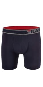 Fila Men&#39;s Boxer Brief 4 Pack