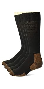 Carolina Ultimate Men''s Copper Non-Binding Seamless Crew Socks 4 Pair Pack