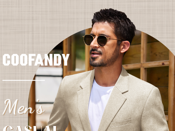 mens casual two button blazer