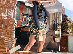 camo cargo skirt