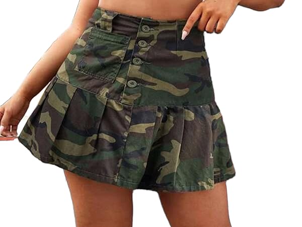 camo cargo skirt
