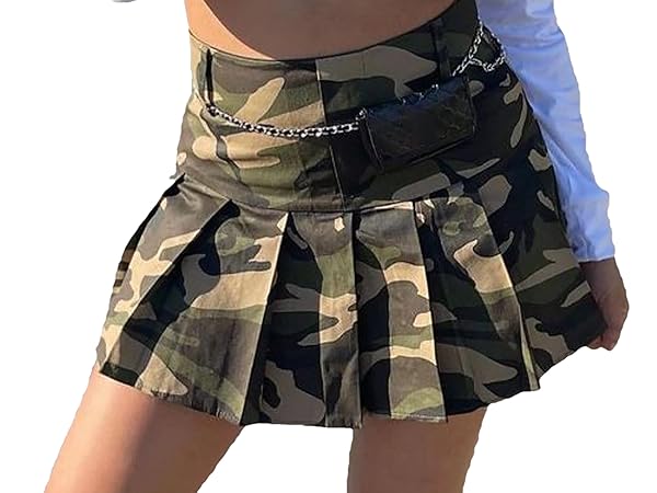 camo cargo skirt