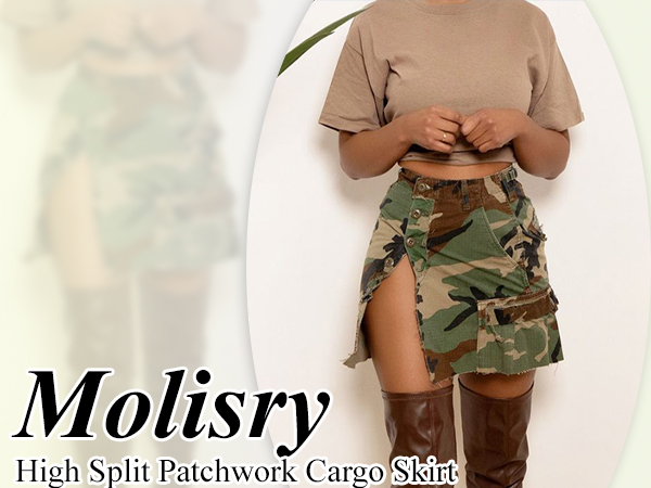 camo cargo skirt