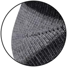 black and grey heel of sock