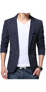 men''s solid blazers casual slim suit jackets lapel collar blazer fall suit jacket
