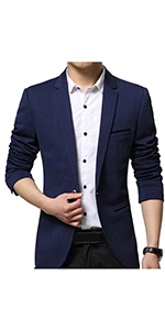 men''s solid blazers casual slim suit jackets lapel collar blazer fall suit jacket