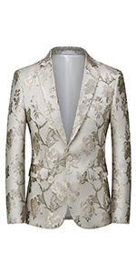 men''s suit jacket fall jackets casual party blazers print blazer