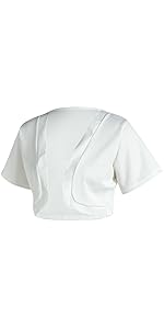 Womens Short Sleeve Bolero Shrug Open Front Cardigan