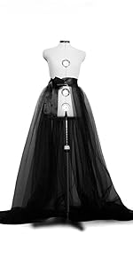 Women Tulle Tutu Long Skirts Wedding Party Cocktail