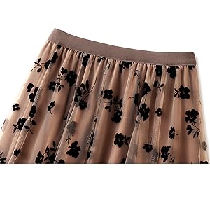 Elastic High Waist Skirt