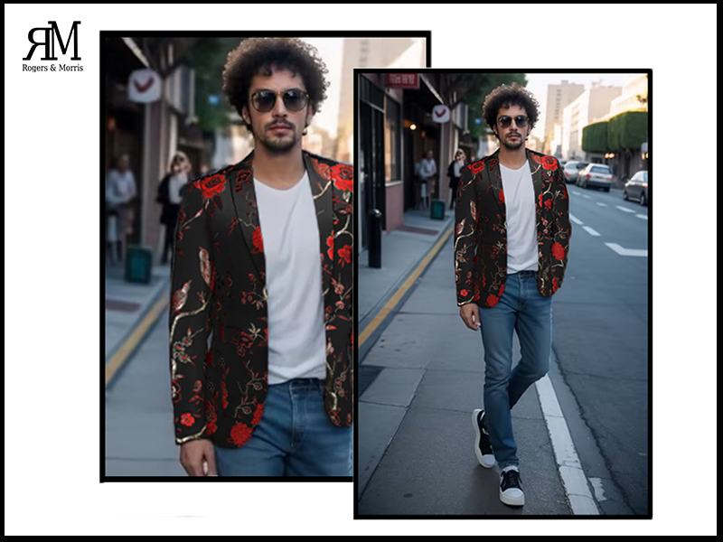 Floral blazer 