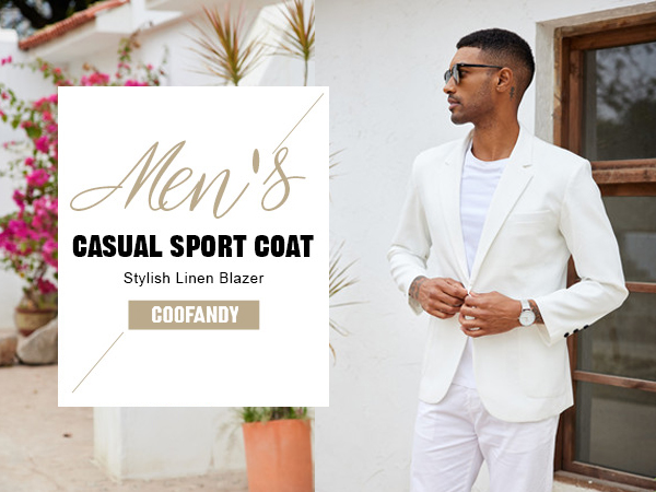 mens linen blazer
