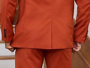 2 piece suit men single breasted single vent 4 cufflinks