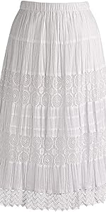 White Lace Skirt