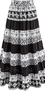 Tiered Maxi Skirt