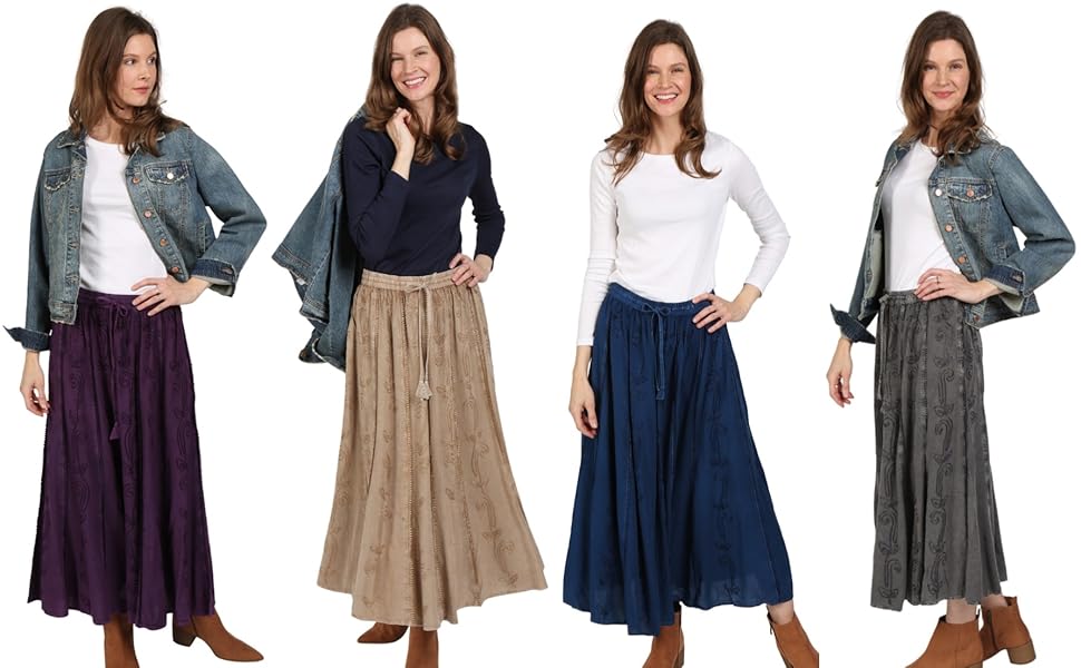 overdyed rayon skirt