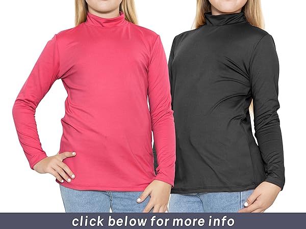 Youth Girl’s Oh So Soft Long Sleeve Mock Neck Top