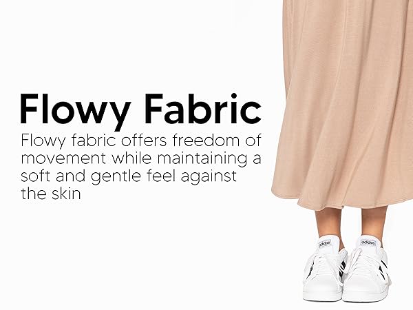 Premium A+ Girls A-Line Knee Length and Ankle Length Skirt flowy fabric detail