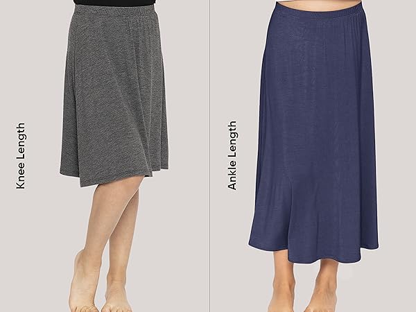 Premium A+ Girls A-Line Knee Length and Ankle Length Skirt find your length