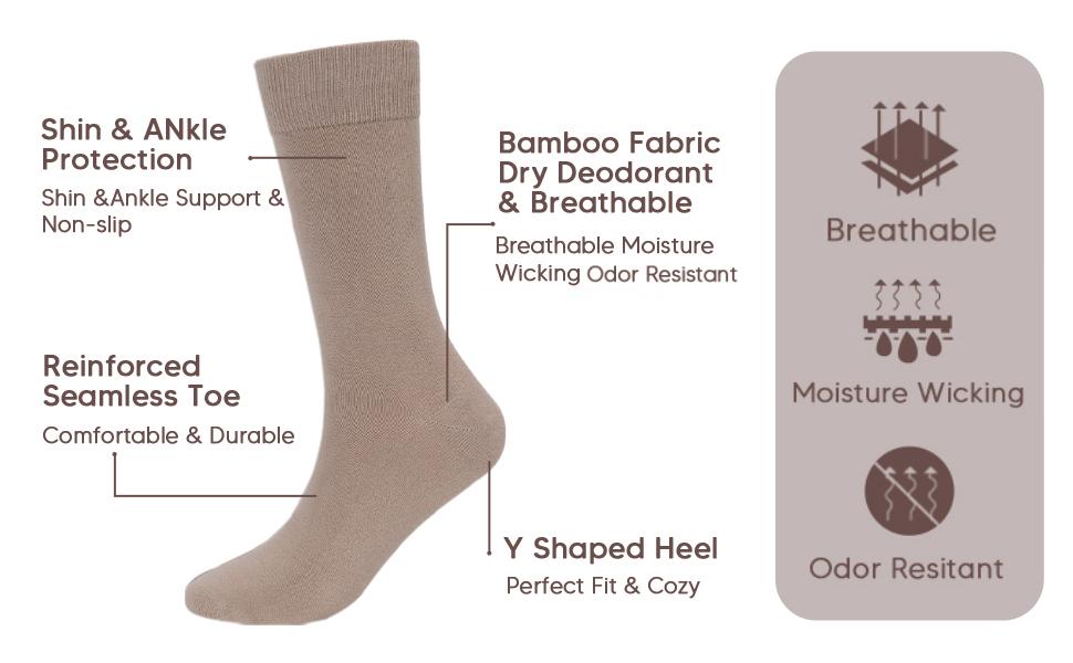 Men''s Bamboo Dress Socks