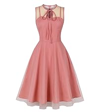 MXN 8150 Wellwits Women&#39;s Formal Cocktail Evening Vintage Mesh Overlay Dress Pink
