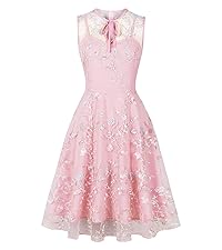MXN 5122 Wellwits Women&amp;amp;#39;s Floral Mesh Halloween Role Fancy Costume Vintage Dress Pink