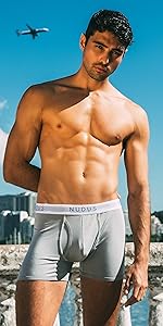 Grey bamboo boxers