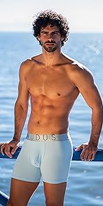 blue boxers
